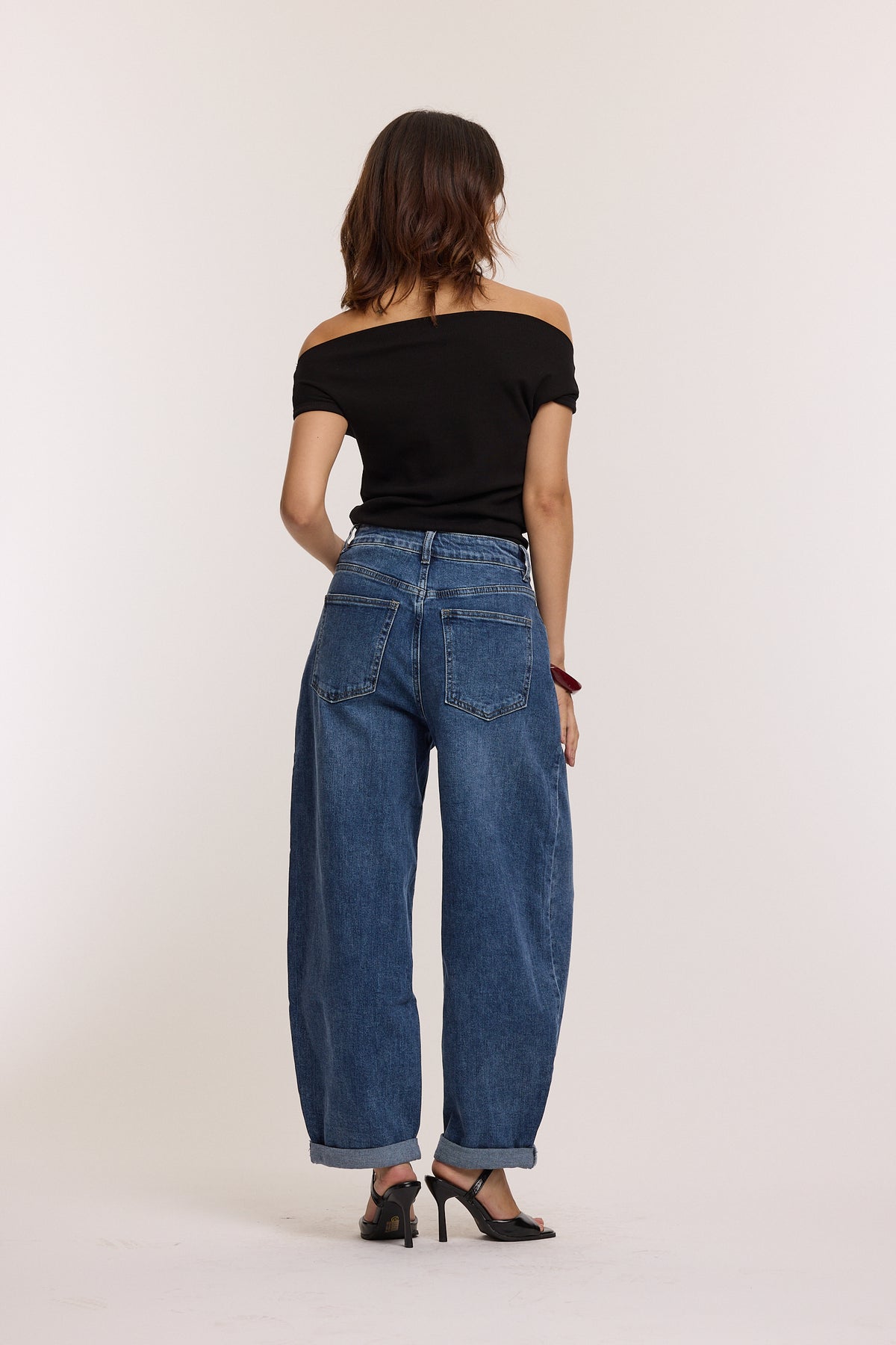 Jeans ballon bleu