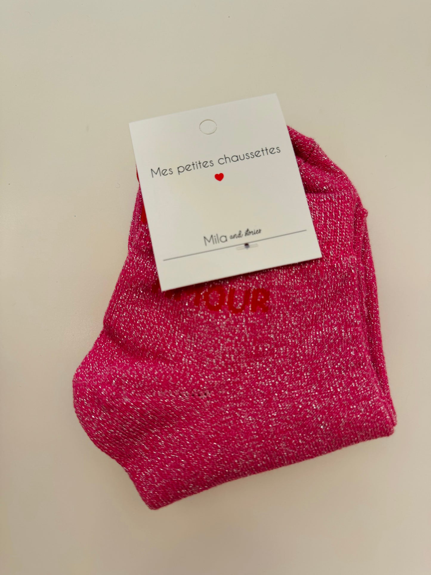 Chaussettes Paillettes AMOUR