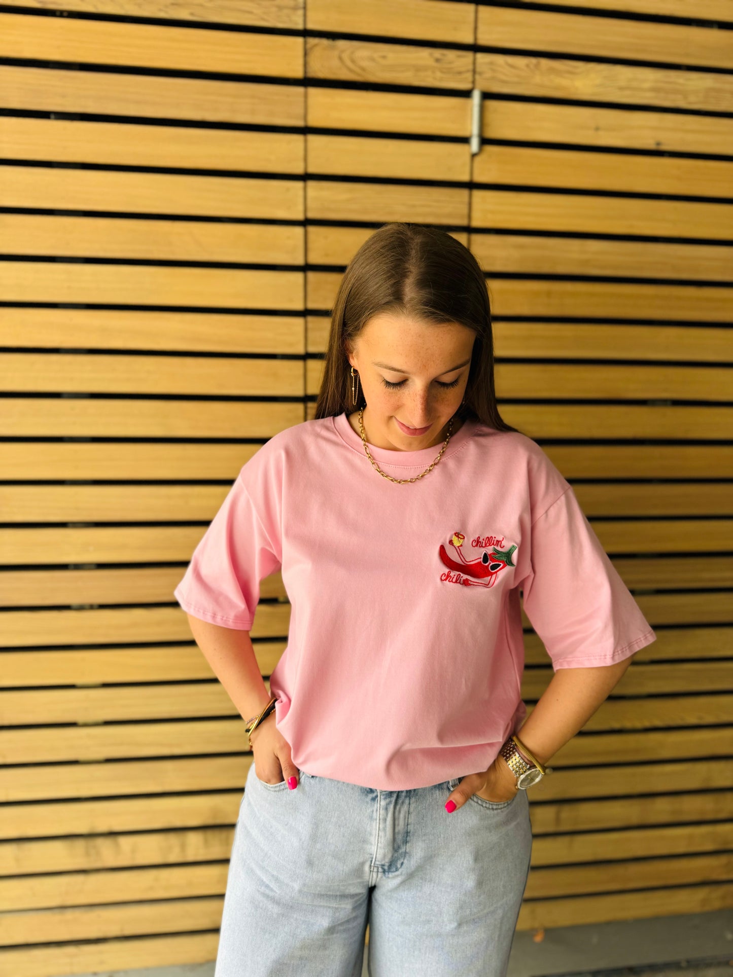 T-shirt Jina rose