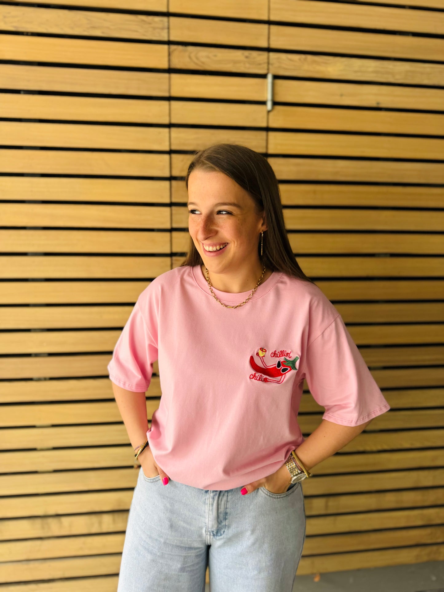 T-shirt Jina rose