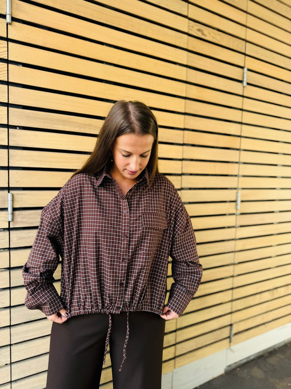 Chemise carreaux choco