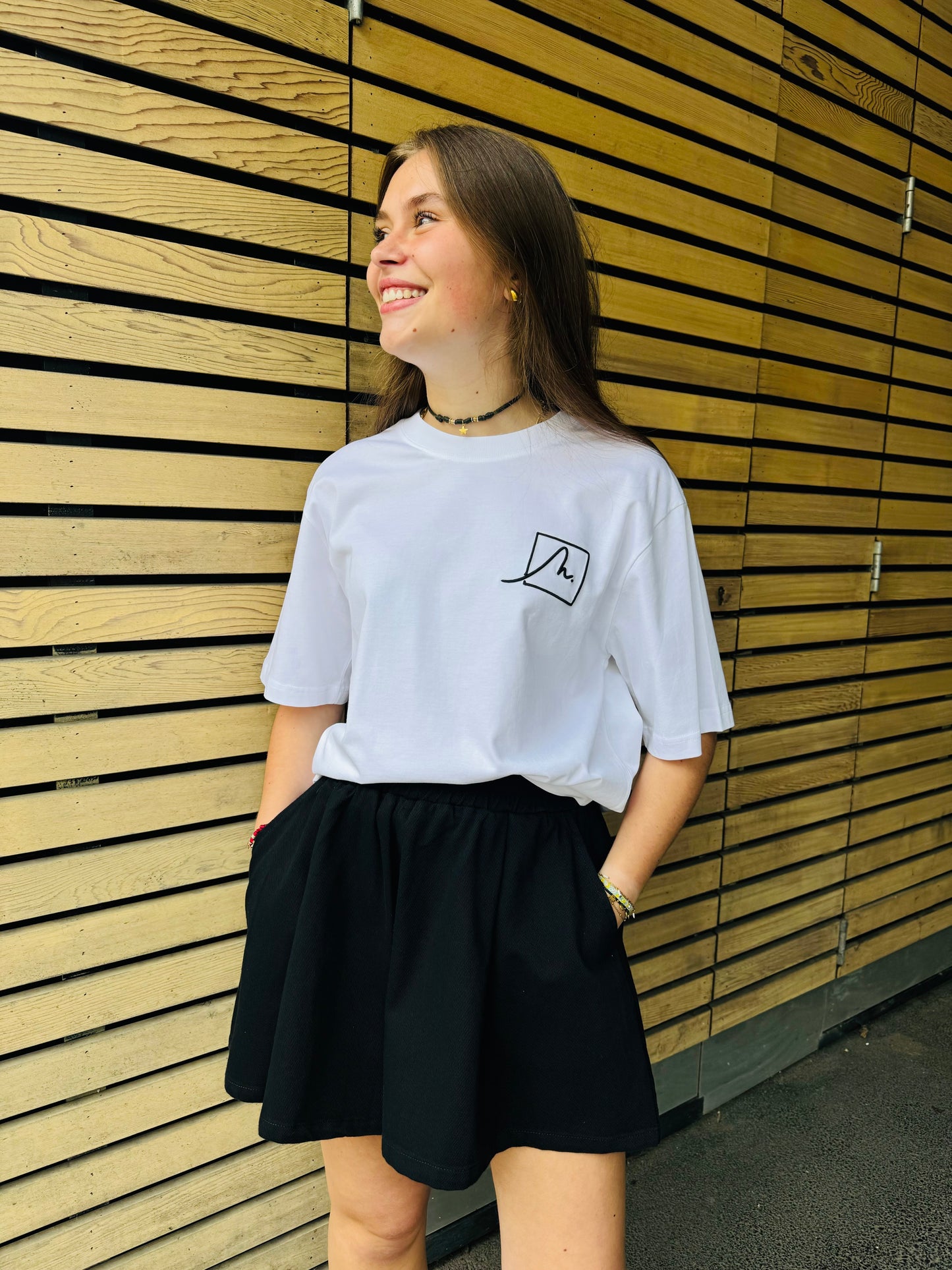 Short en jeans noir