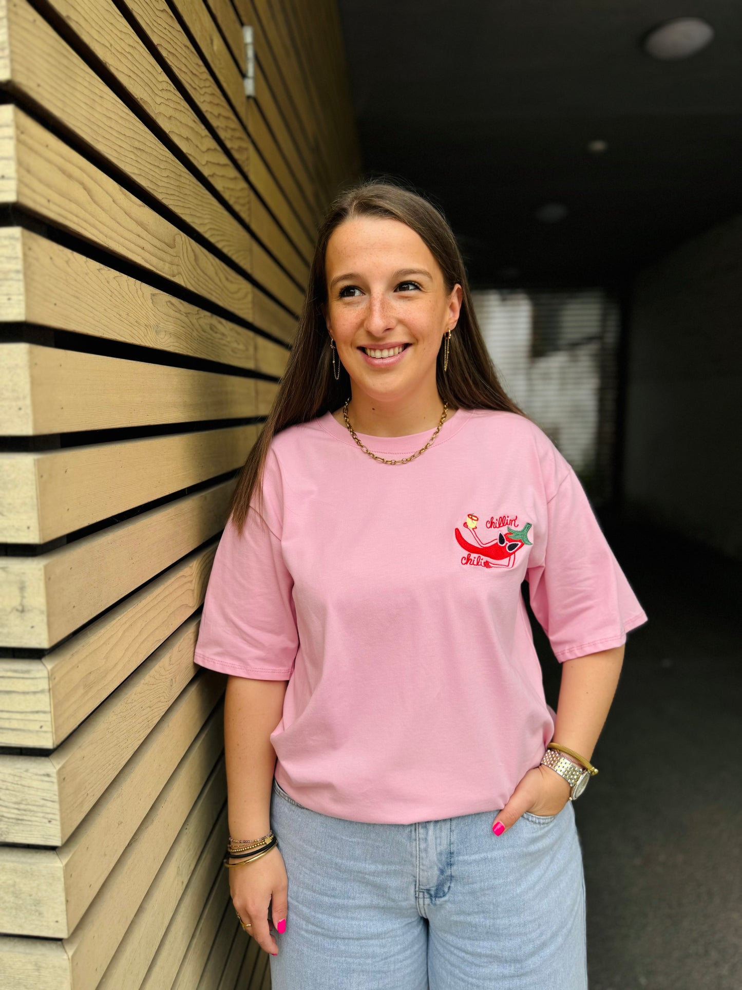 T-shirt Jina rose