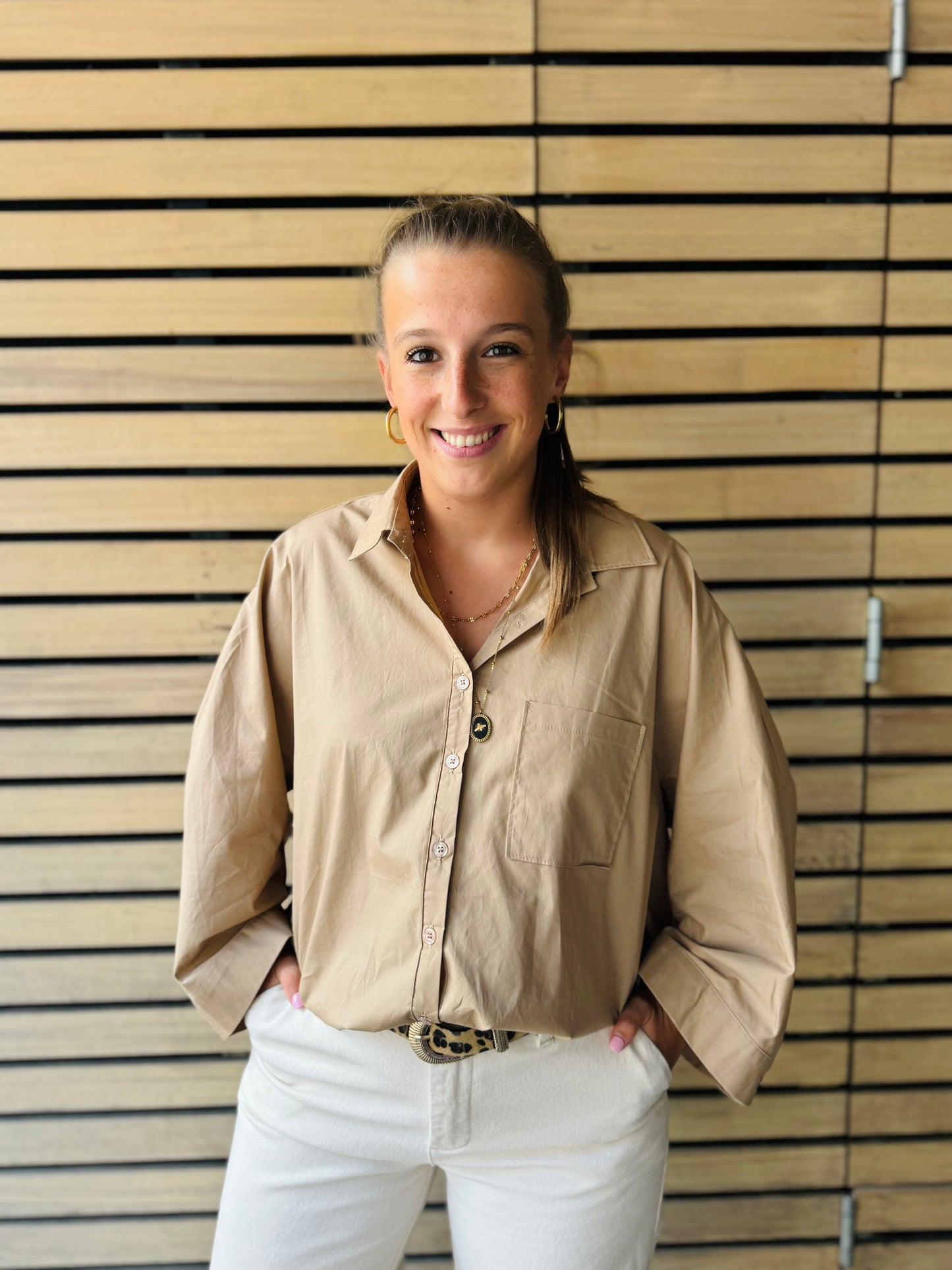 Chemise Ova camel
