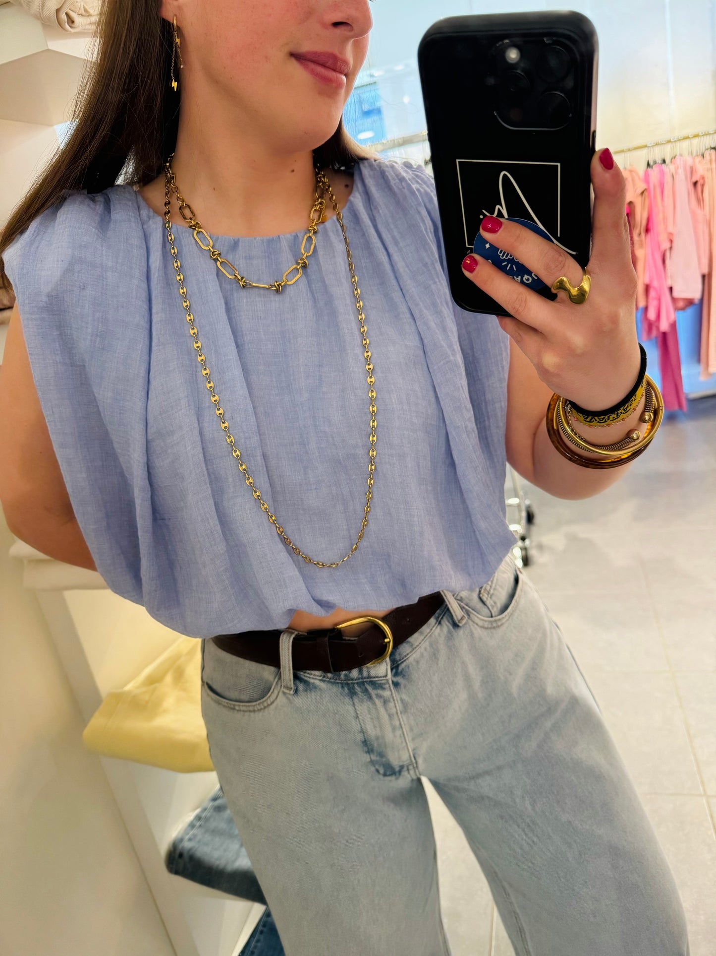 Blouse bleu