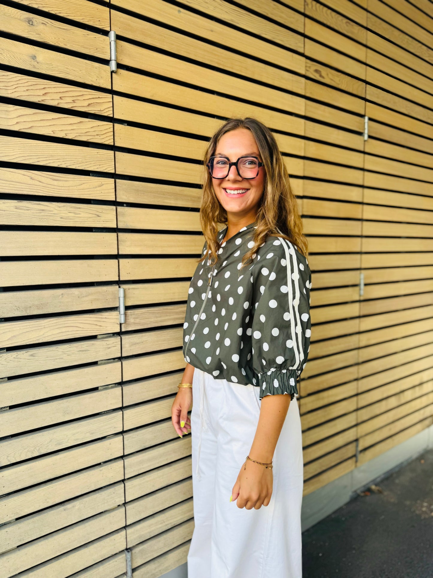 Veste à pois
