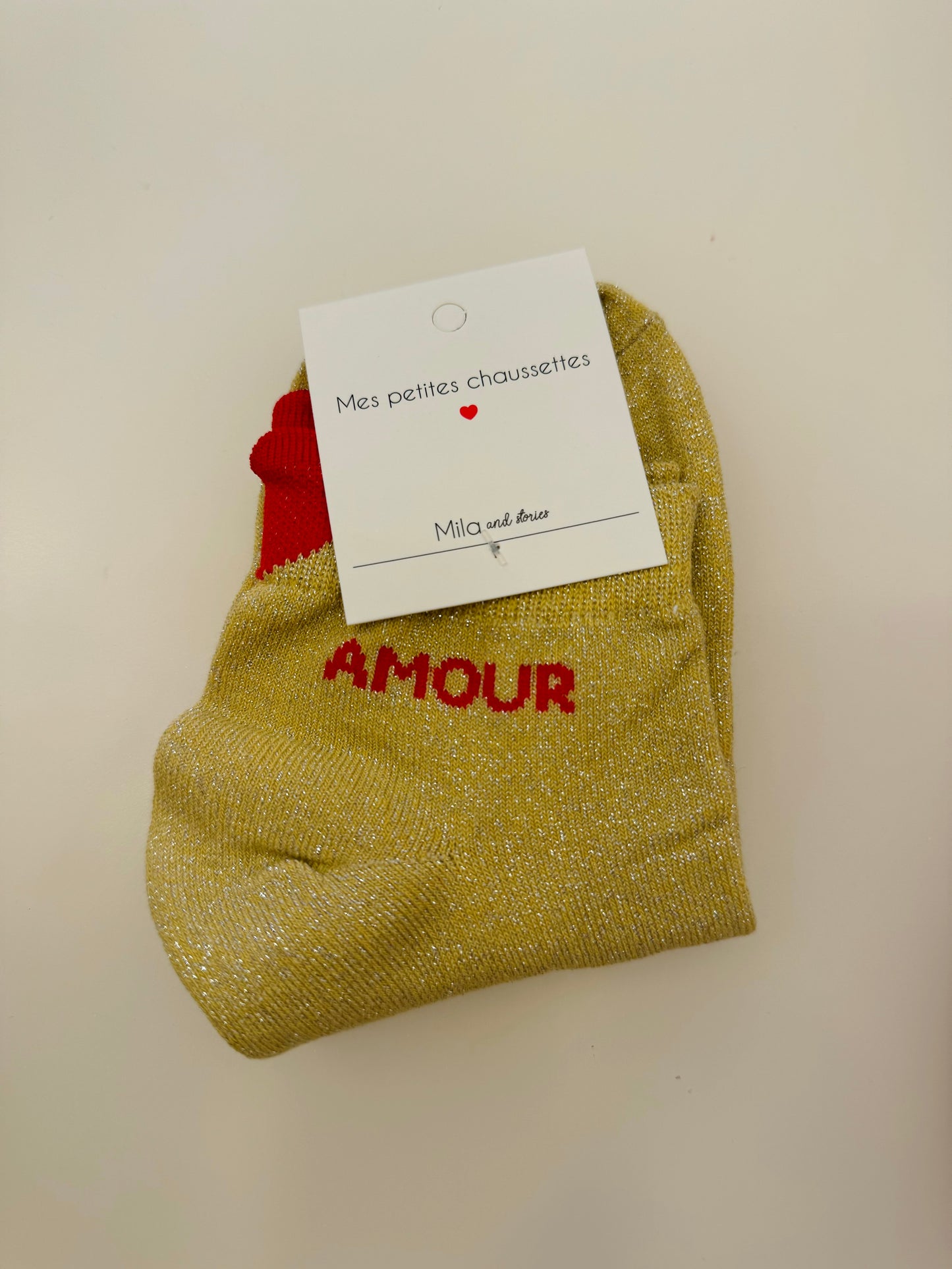 Chaussettes Paillettes AMOUR