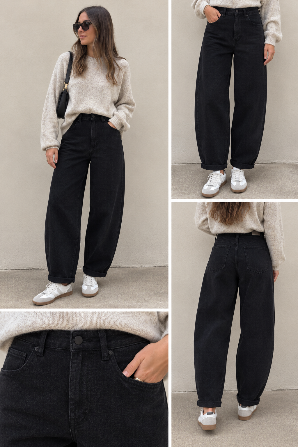 Jeans ballon noir