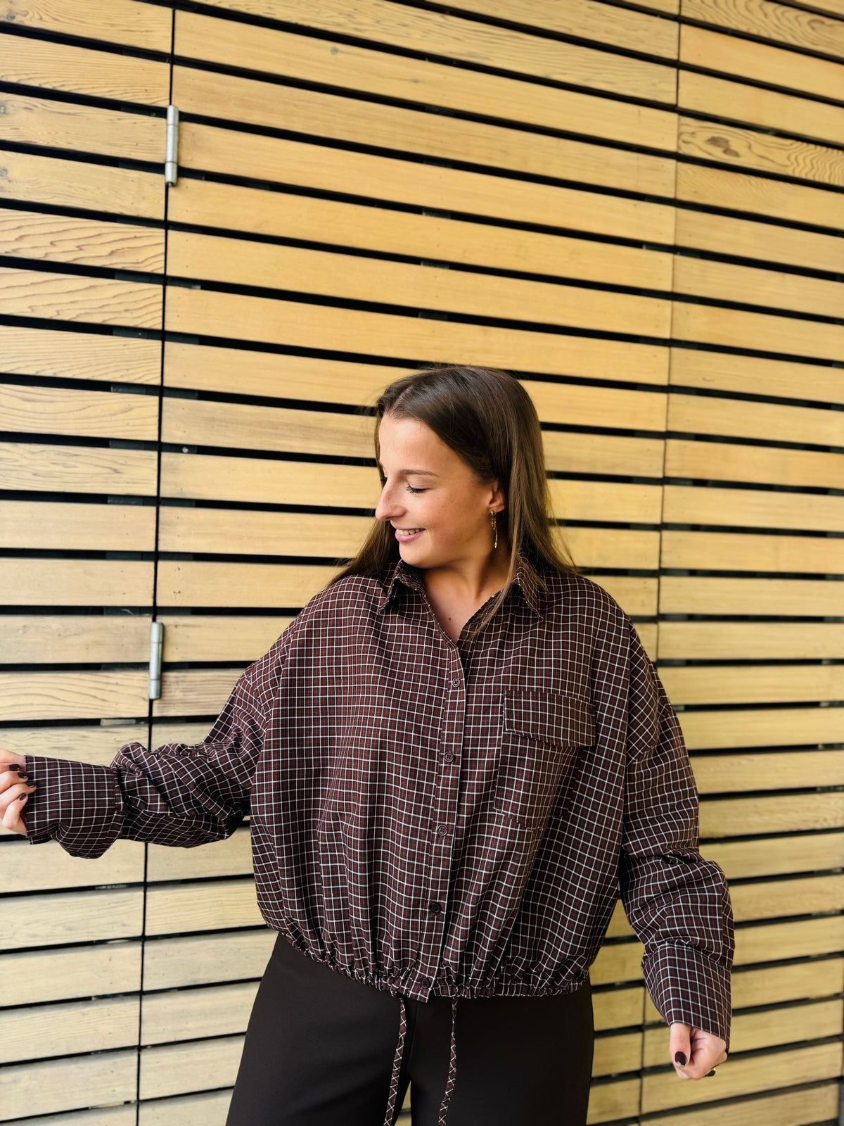 Chemise carreaux choco