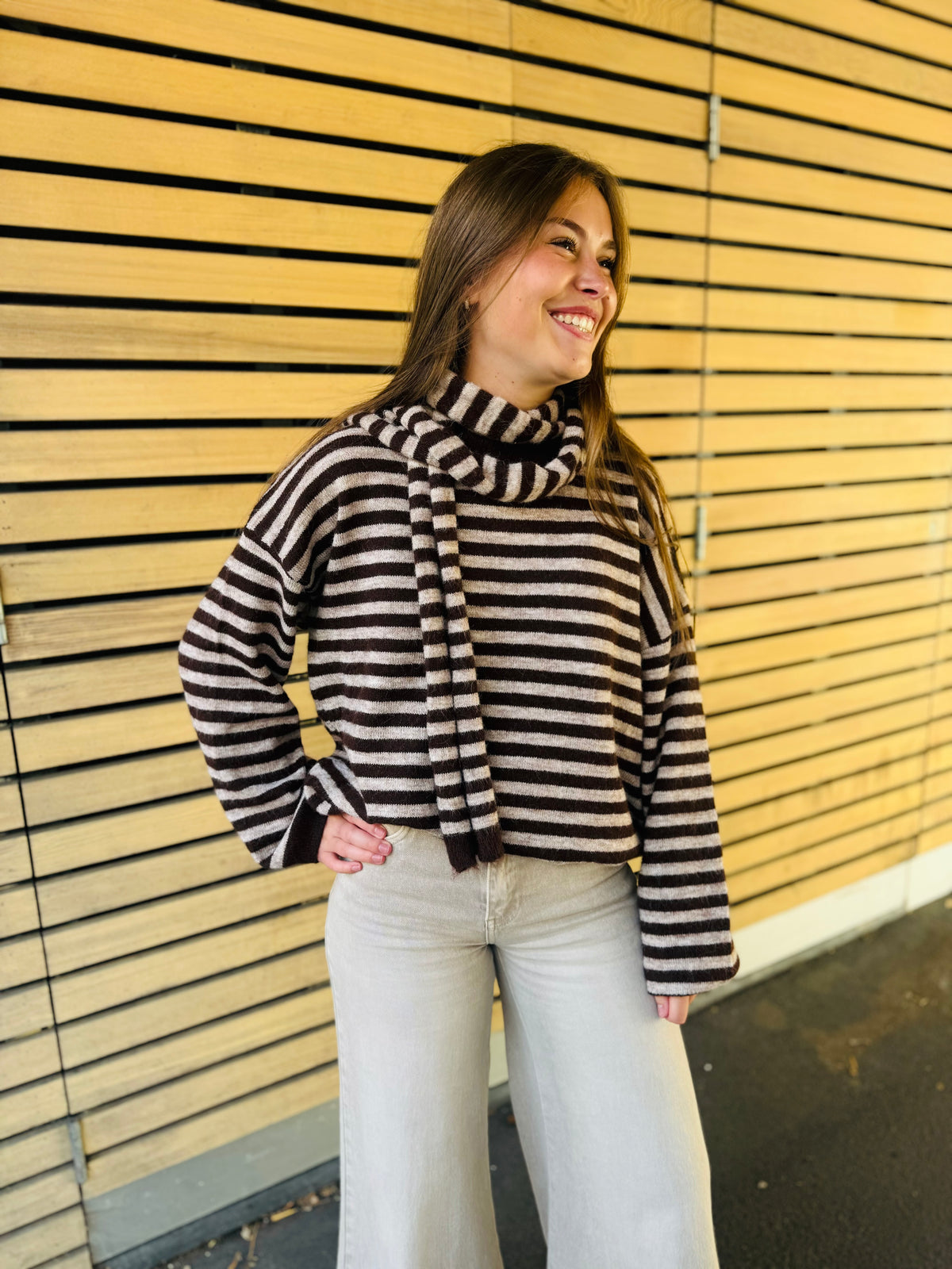 Pull + écharpe