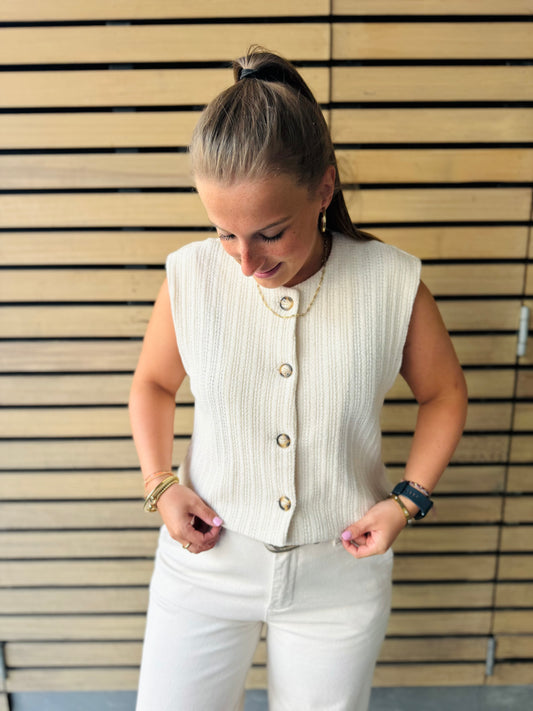 Gilet Ova beige