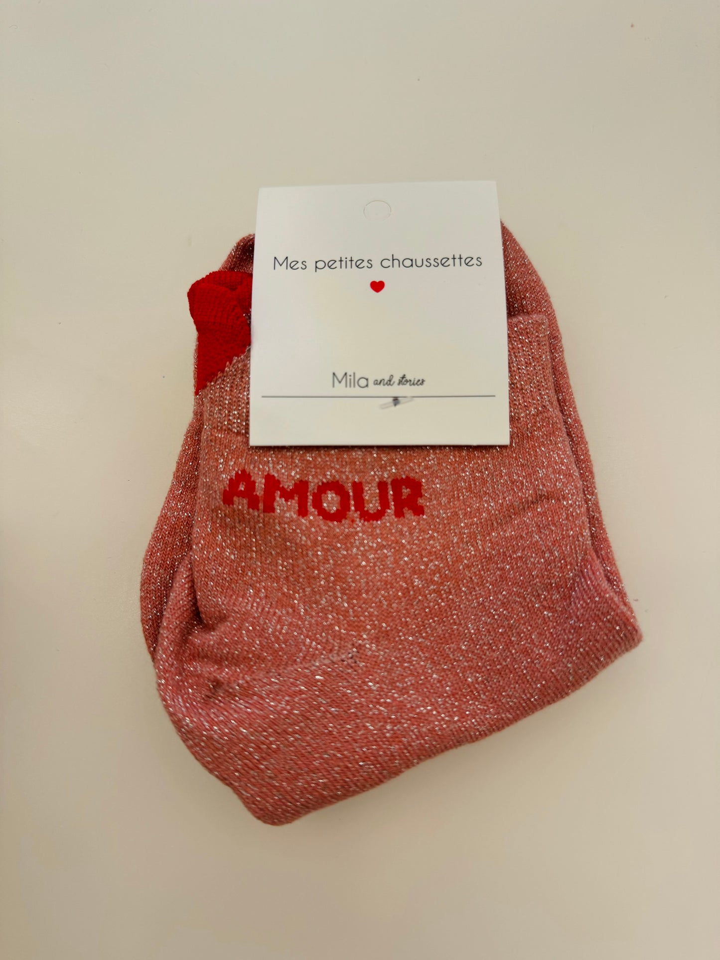 Chaussettes Paillettes AMOUR