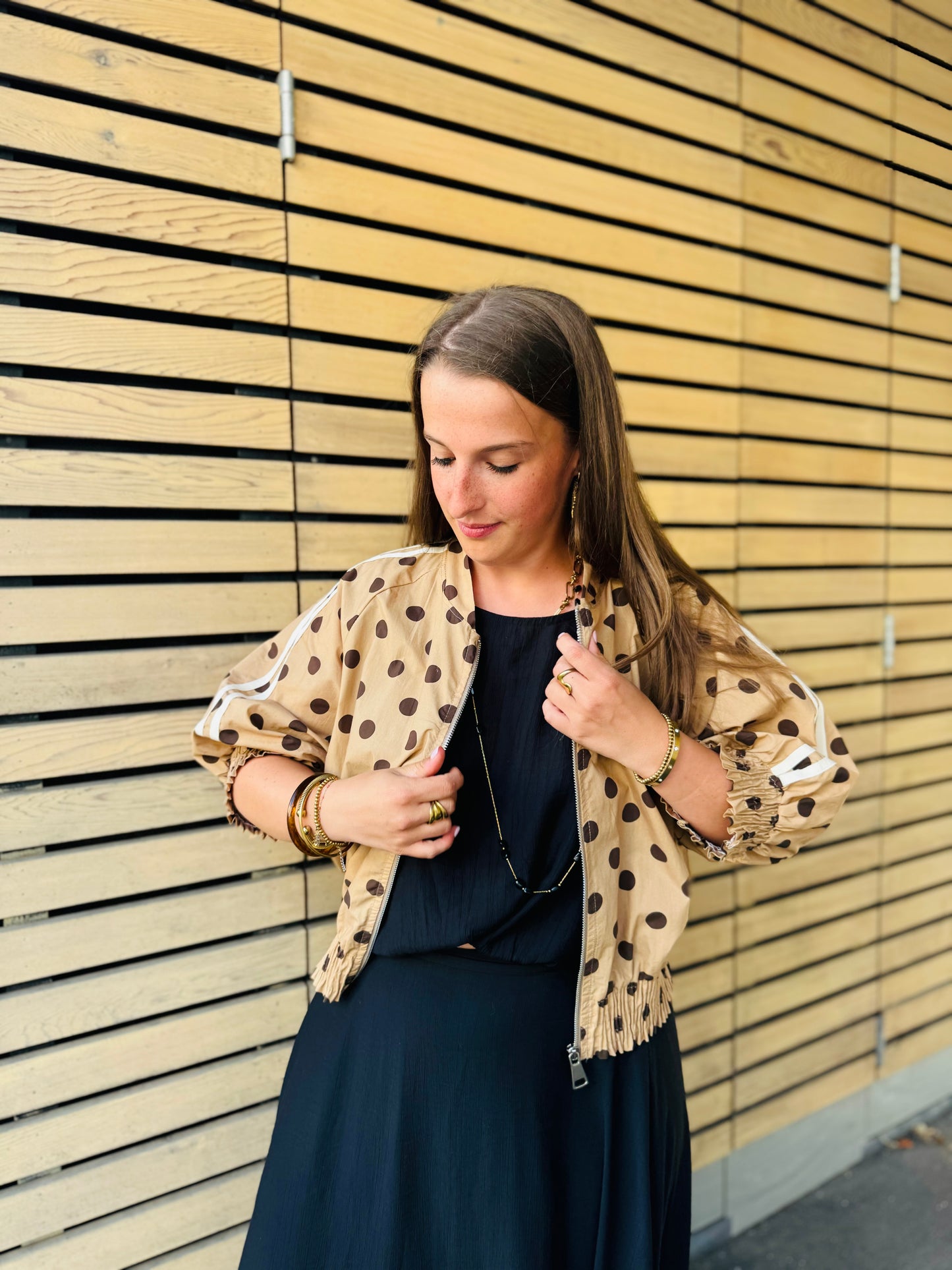 Veste à pois