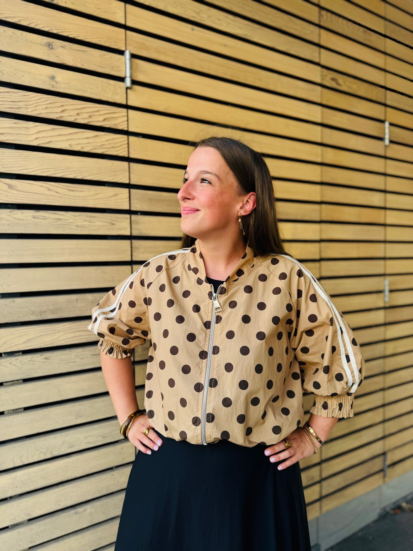 Veste à pois
