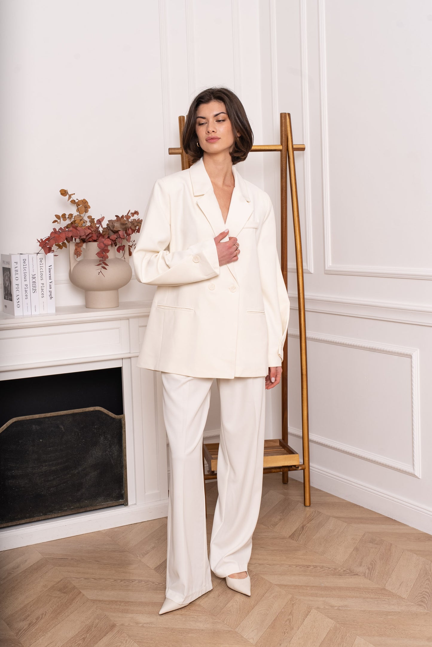Blazer blanc cassé