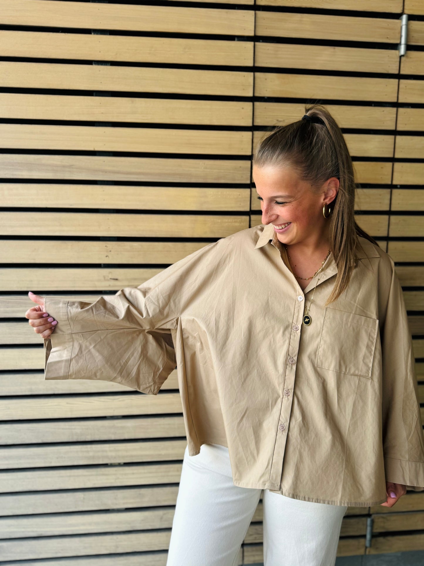 Chemise Ova camel
