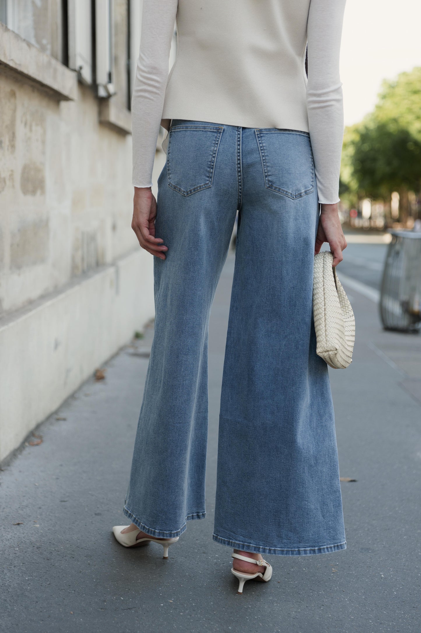 Jeans bleu clair large