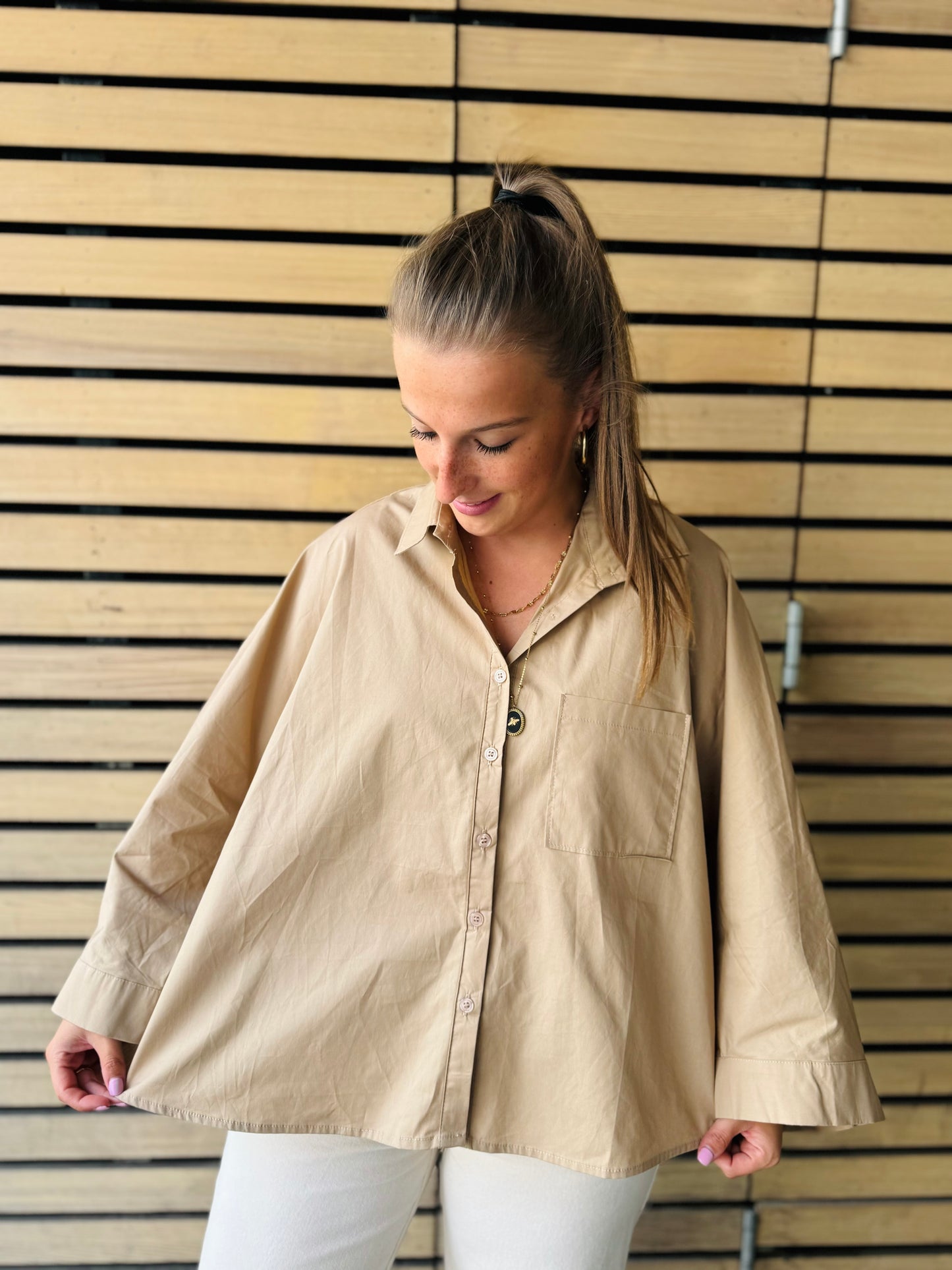 Chemise Ova camel
