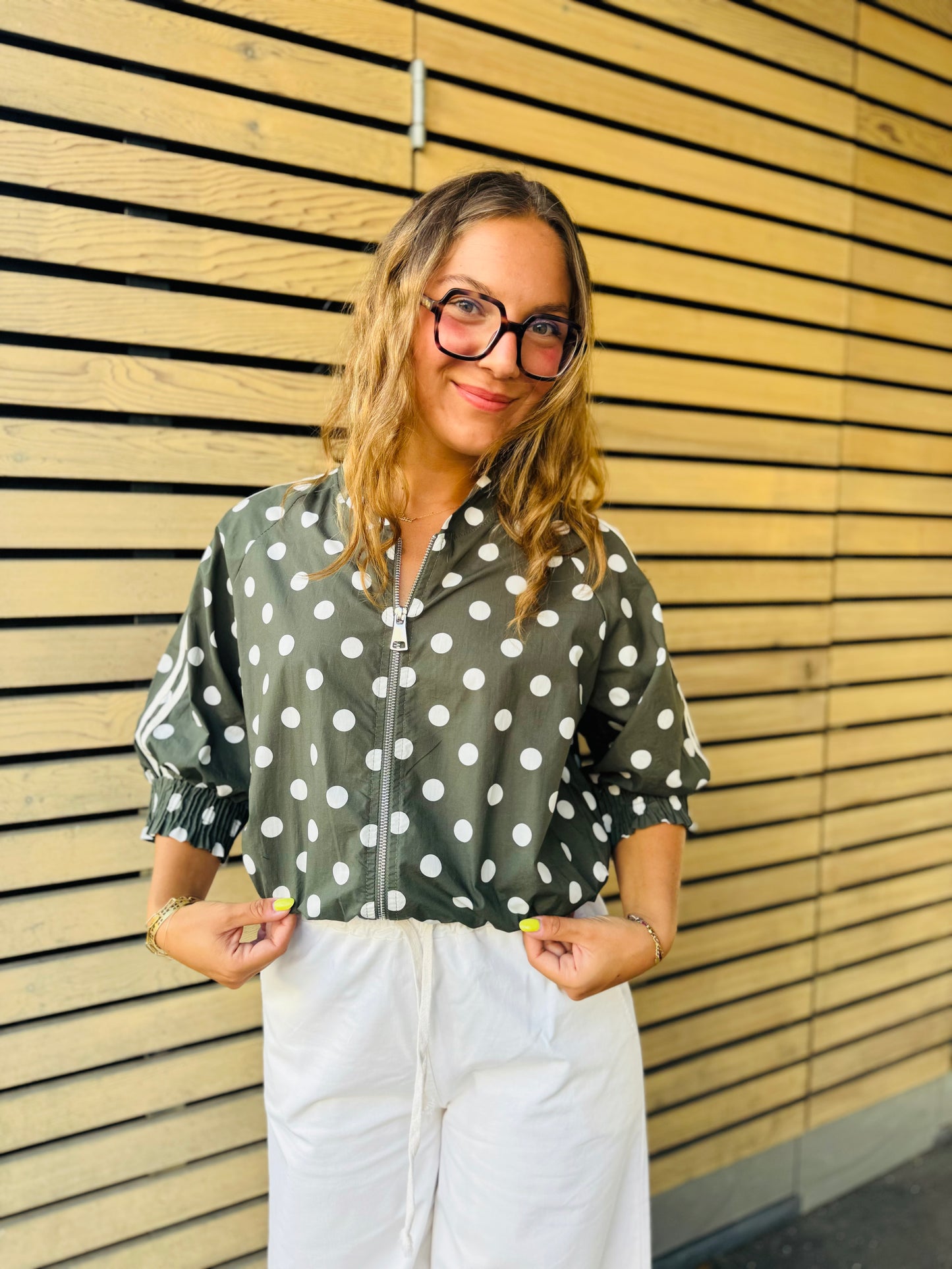 Veste à pois