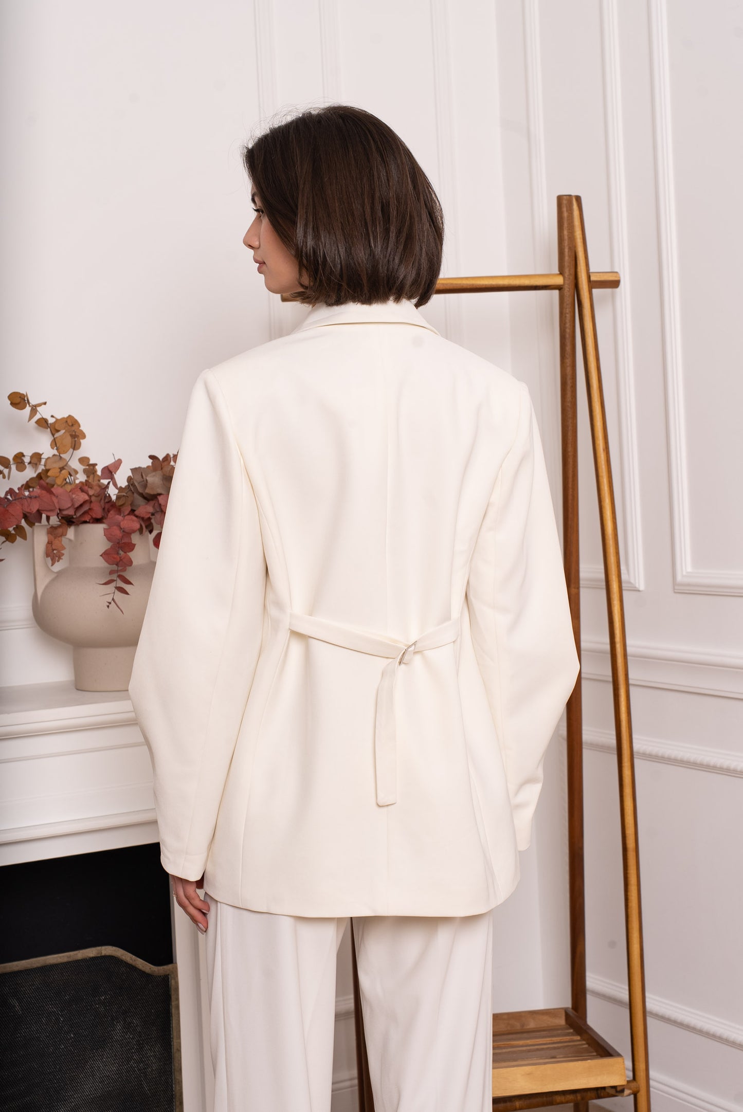 Blazer blanc cassé