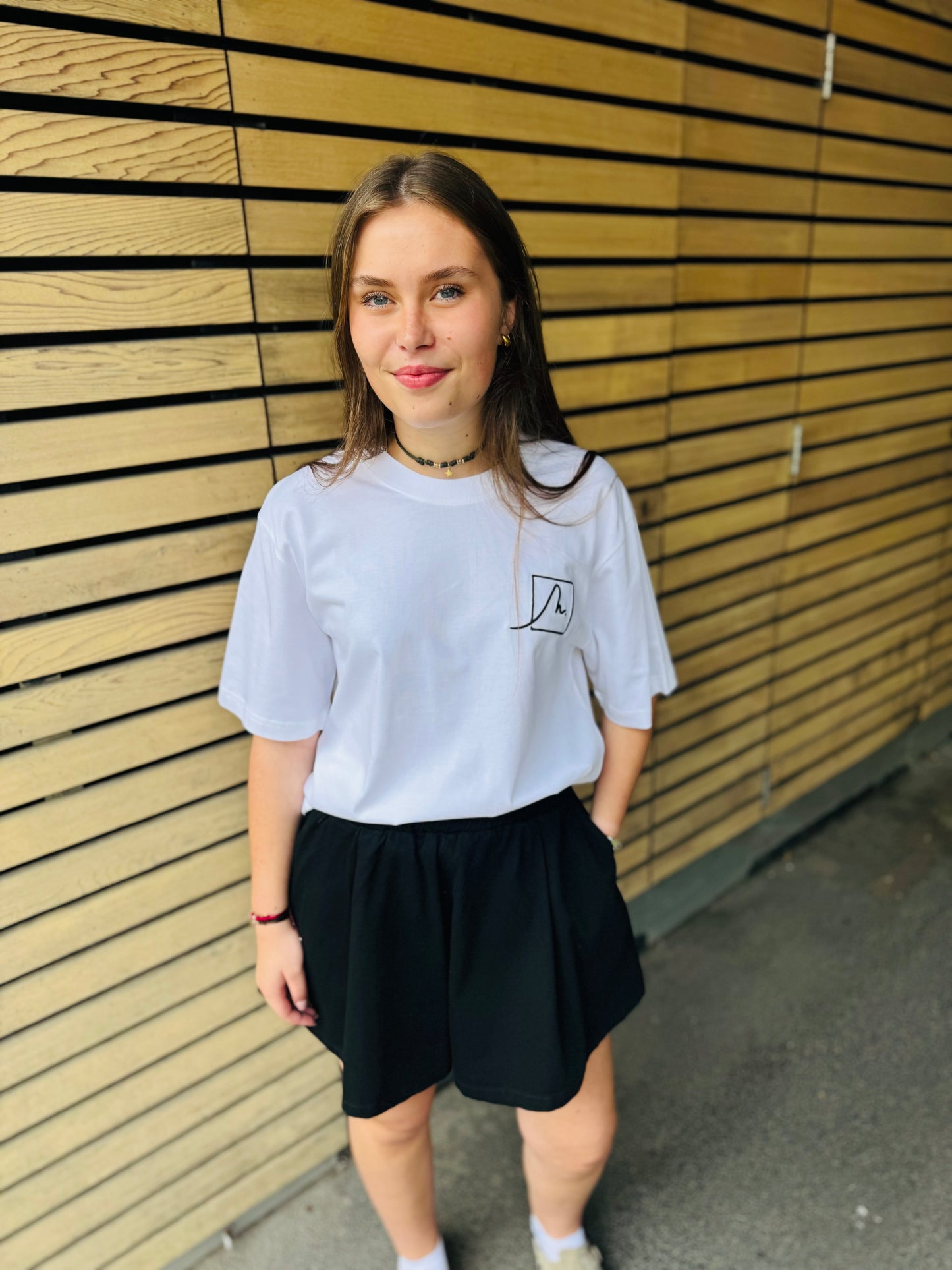 Short en jeans noir