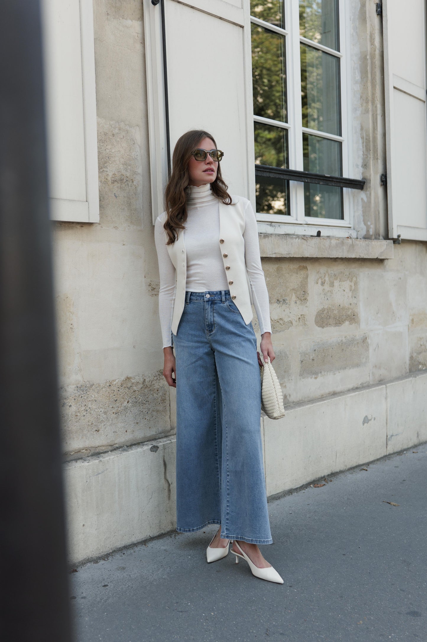 Jeans bleu clair large