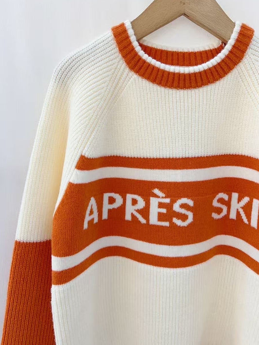 Sweat SKI Beige/Orange