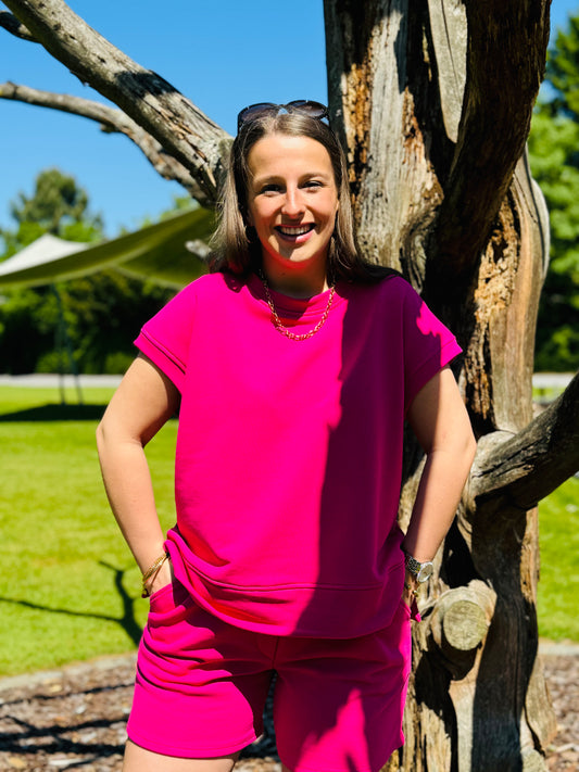 Ensemble short Miva Fuchsia