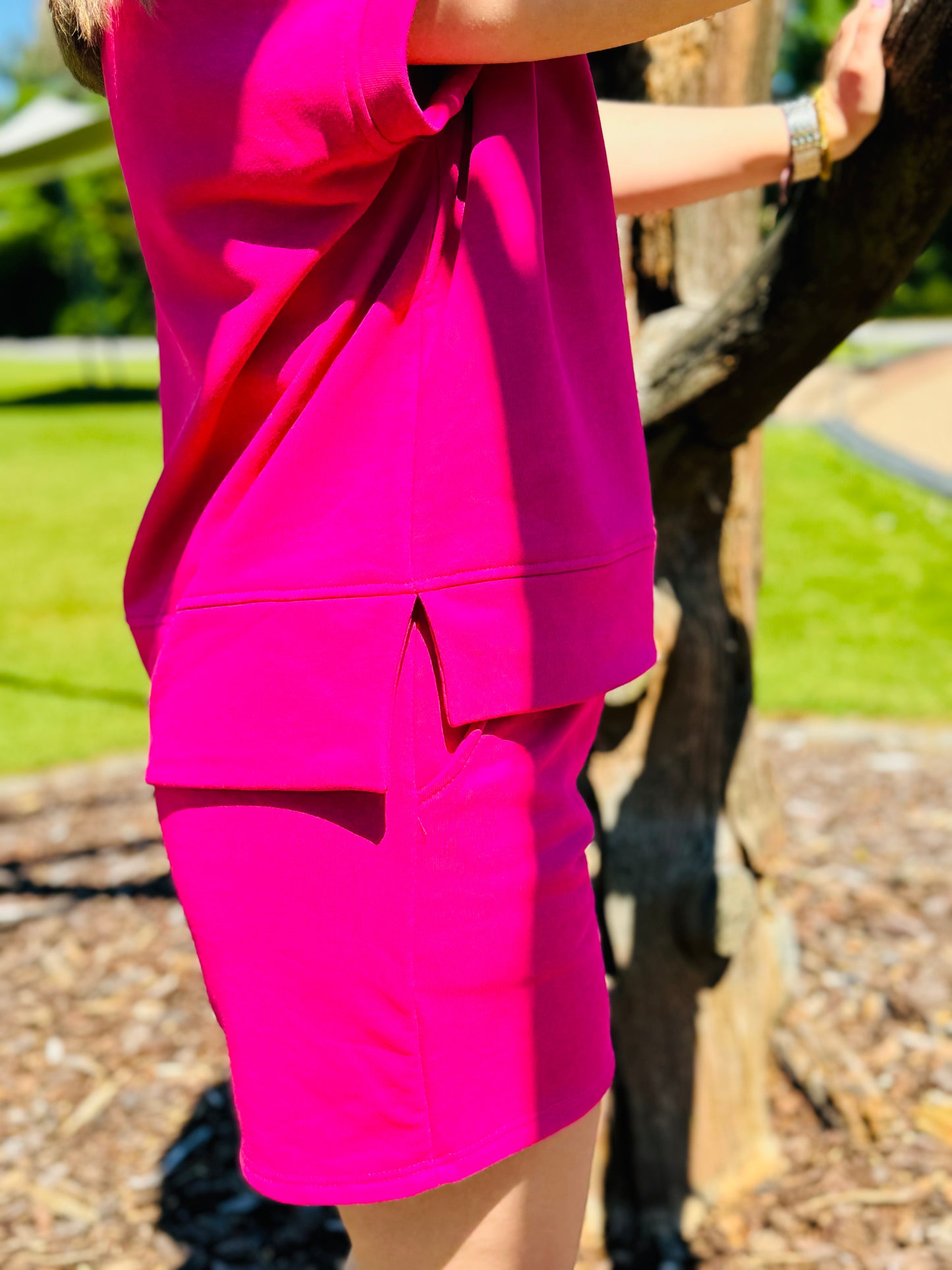 Ensemble short Miva Fuchsia