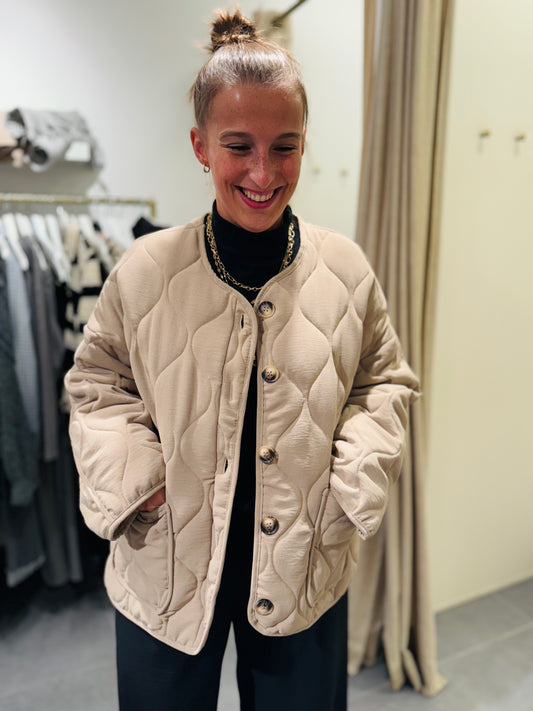 Veste beige matelassée VIDA