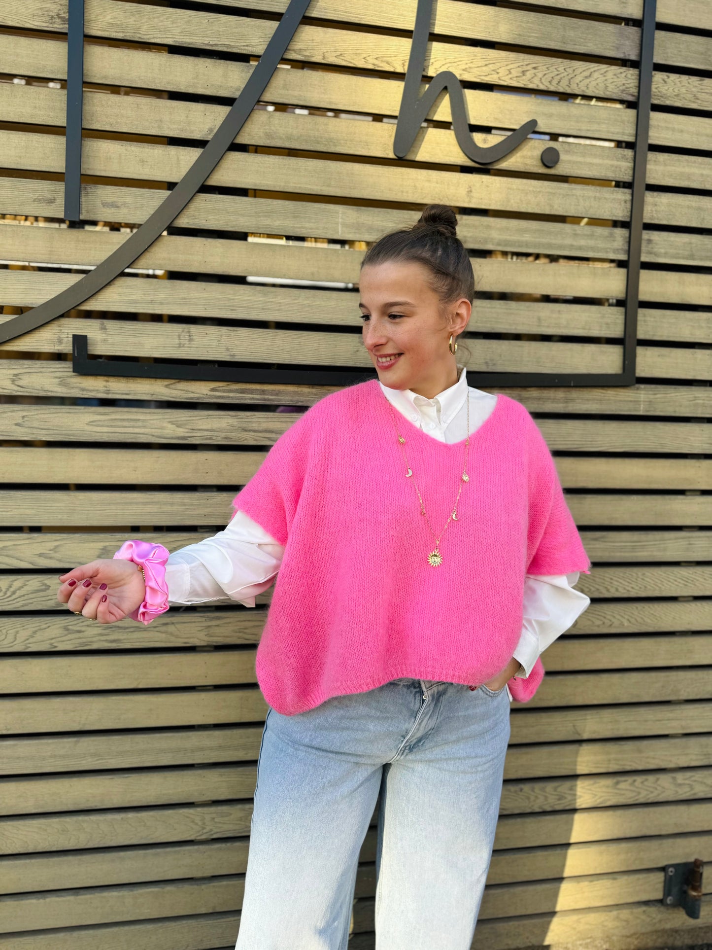 Pull mohair Fiva rose