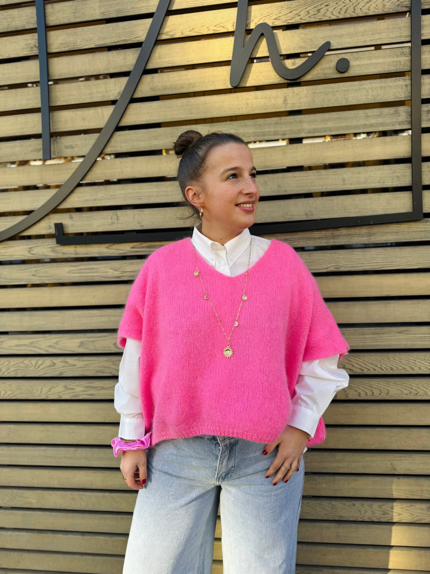 Pull mohair Fiva rose