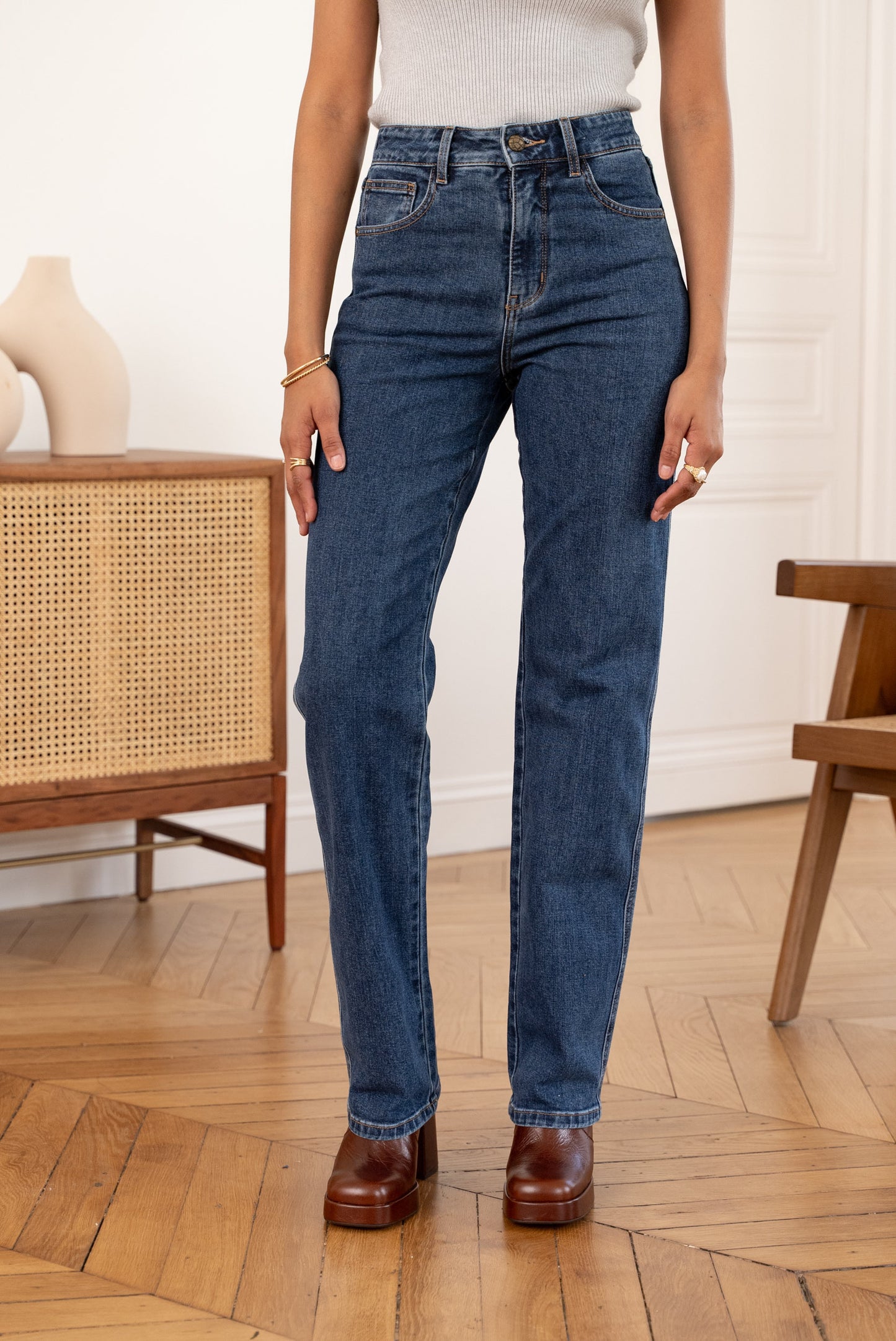 Jeans Fiva bleu foncé